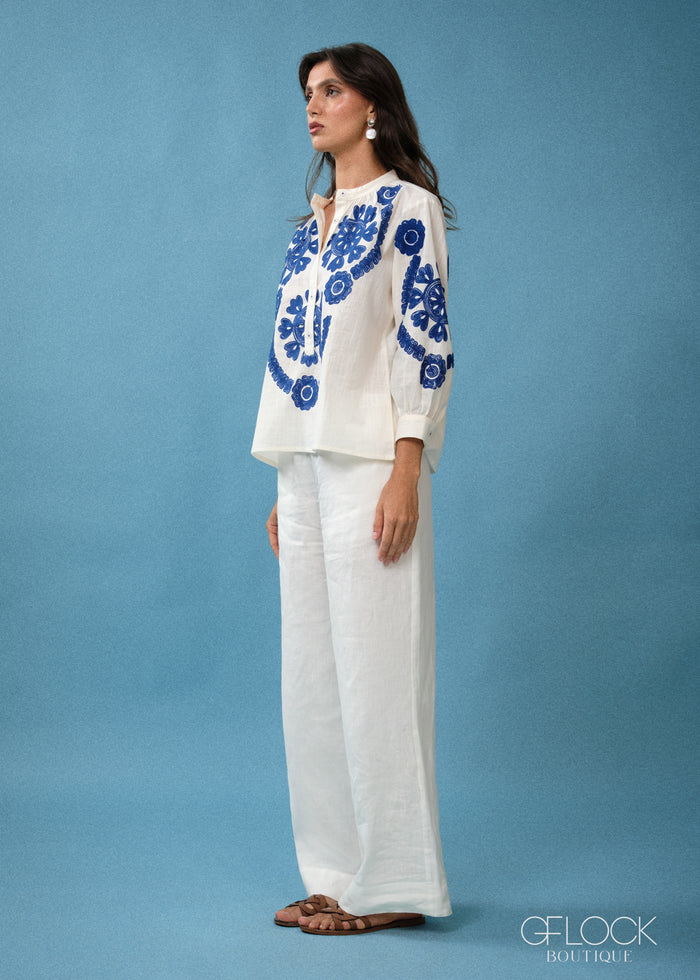 Santorini Blue Shirt - 300726