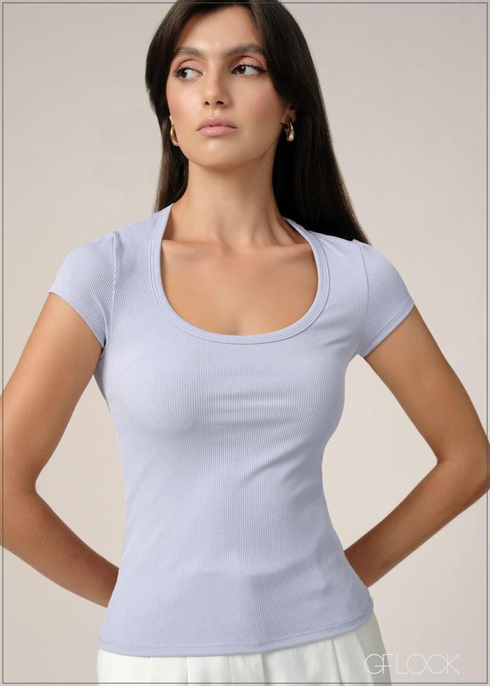 Scoop Neck Top - 240726