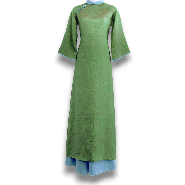 Shimmering Green Ao Dai Set