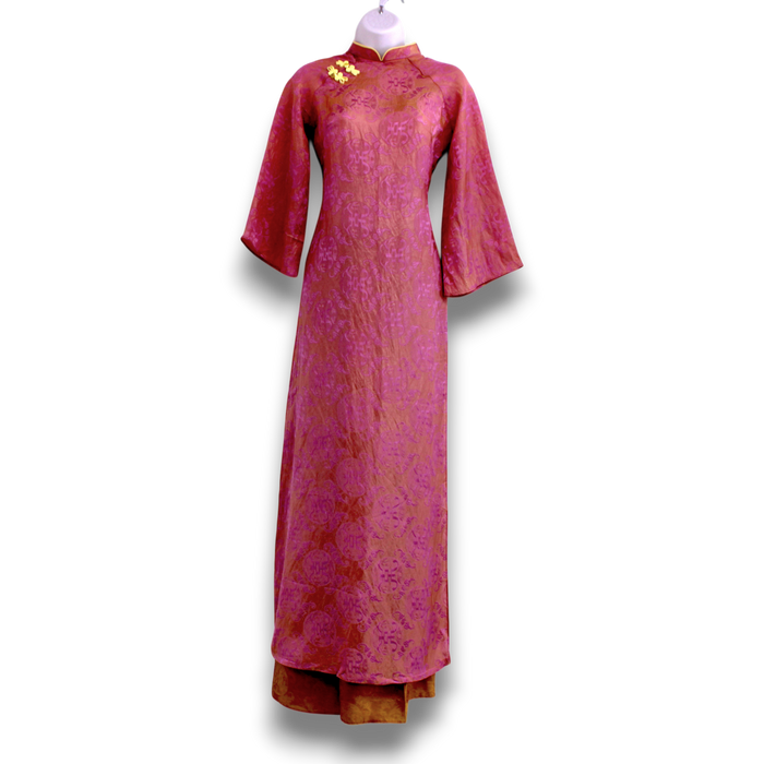 Shimmering Pink Ao Dai Set