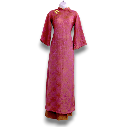 Shimmering Pink Ao Dai Set