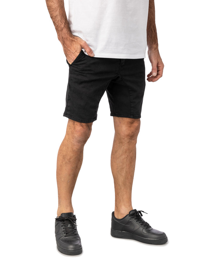 short chino black PULLIN en coton
