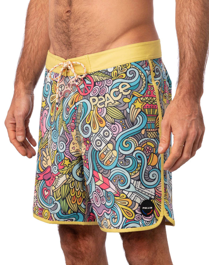short de bain hippie PULLIN en polyester