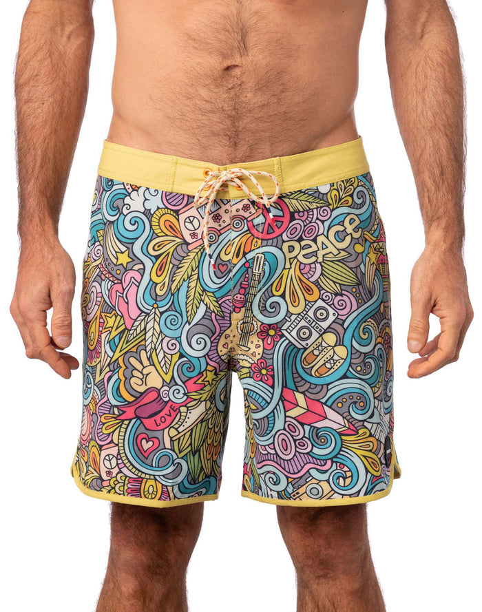 short de bain hippie PULLIN en polyester