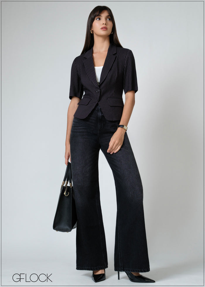 Short Sleeve Blazer - 080626