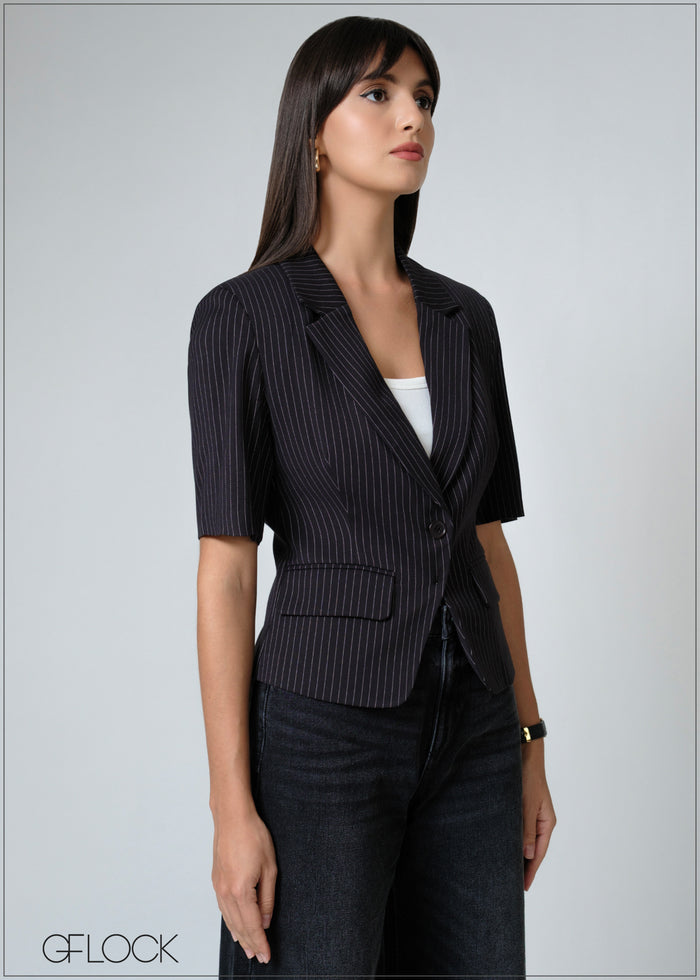 Short Sleeve Blazer - 080626