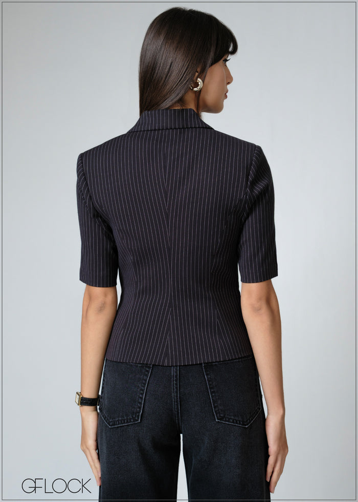 Short Sleeve Blazer - 080626
