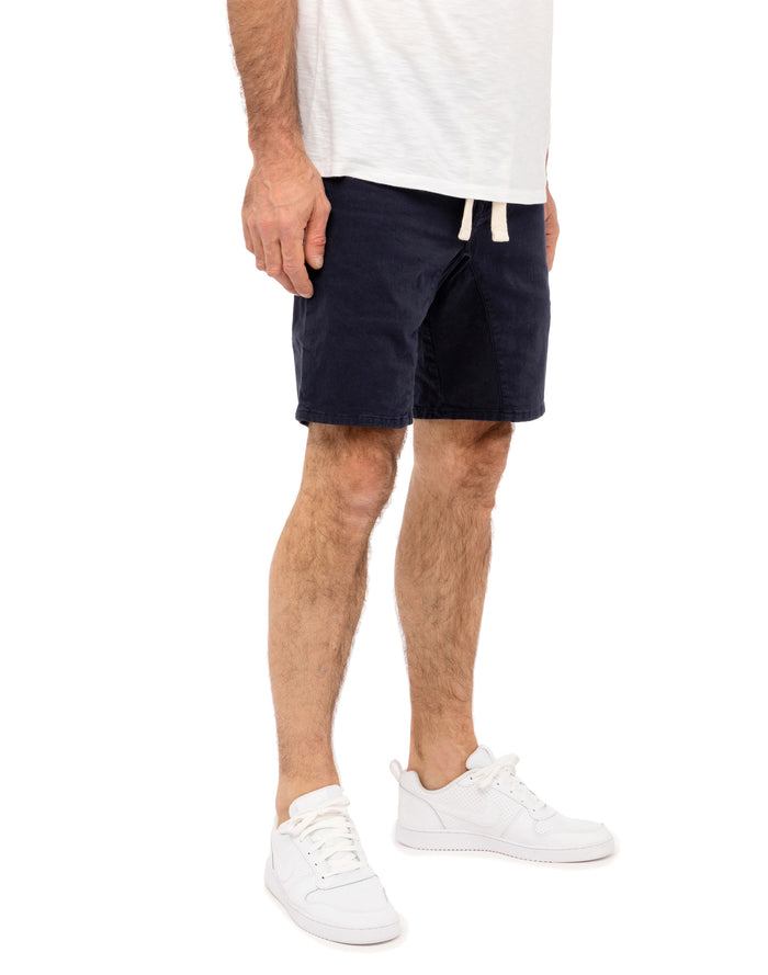 short tapered navy PULLIN en coton