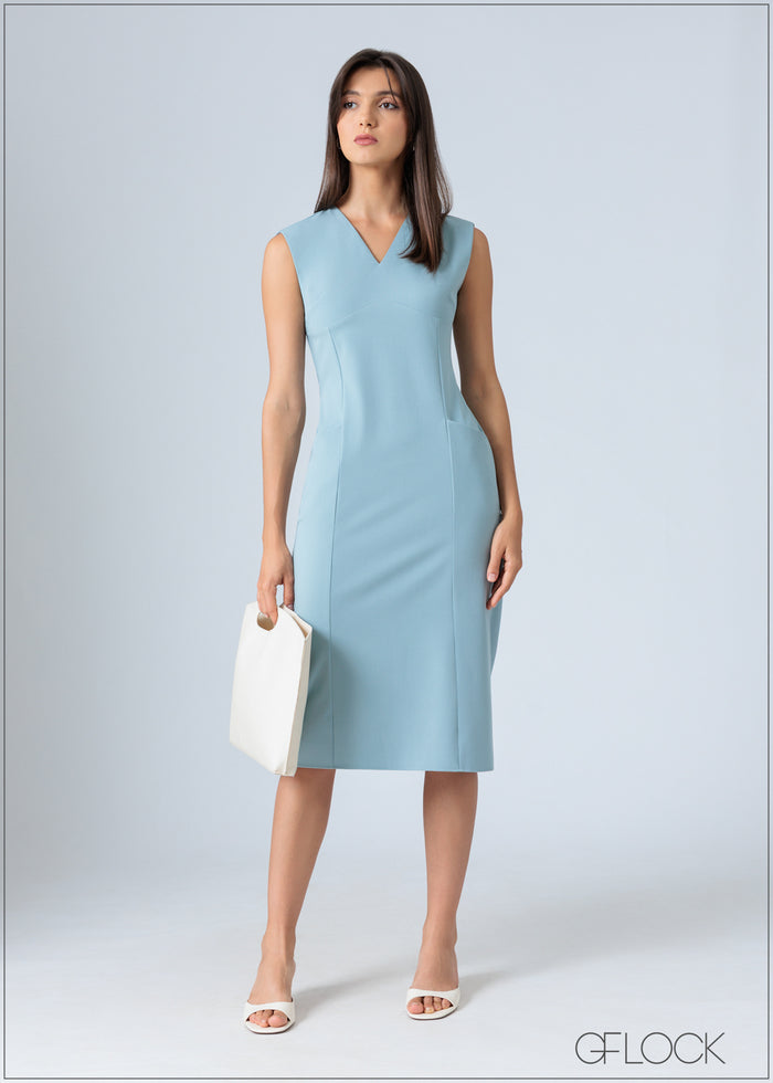 Shoulder Pad Dress - 200726