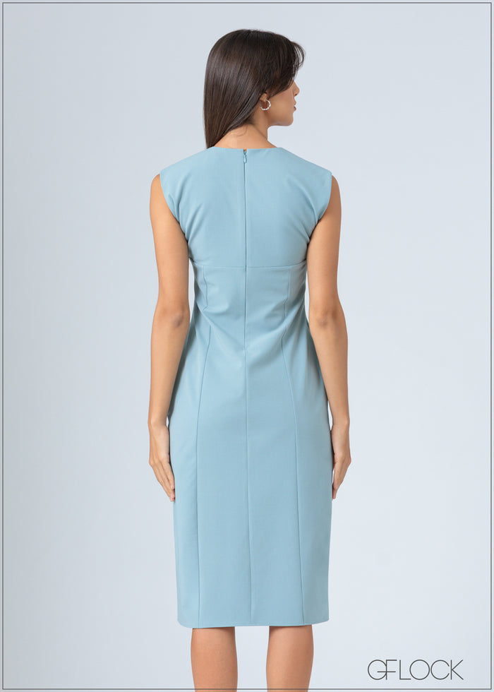 Shoulder Pad Dress - 200726