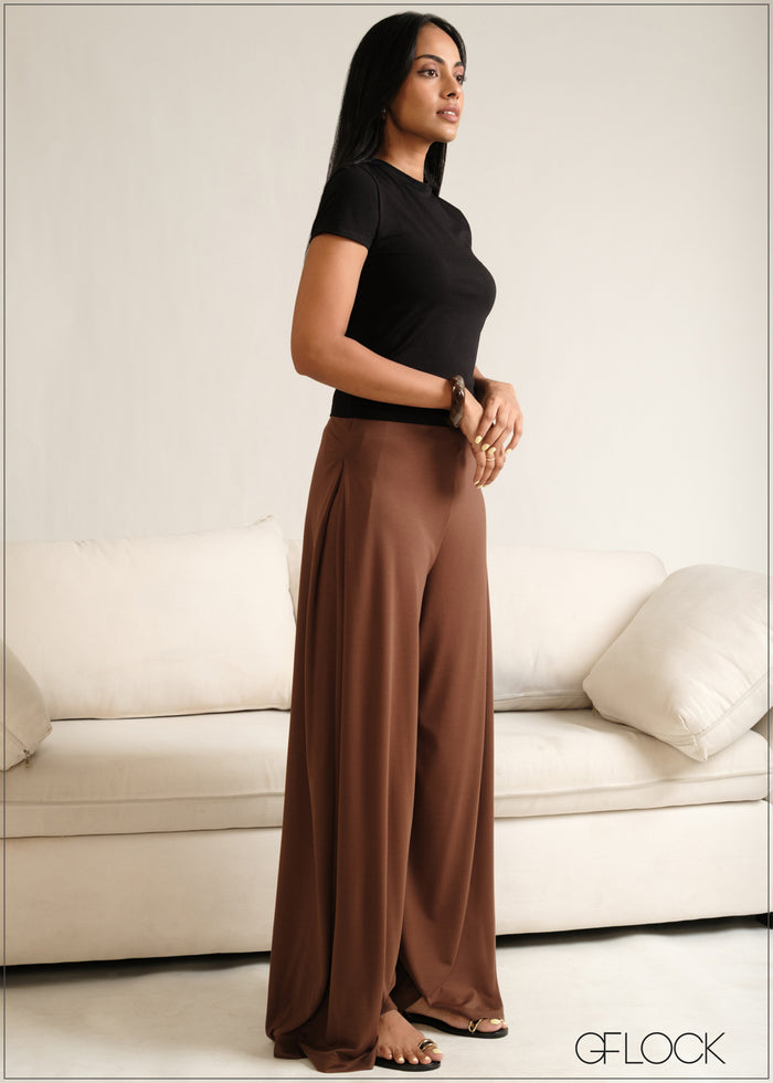 Side Pleated Pant - 230526