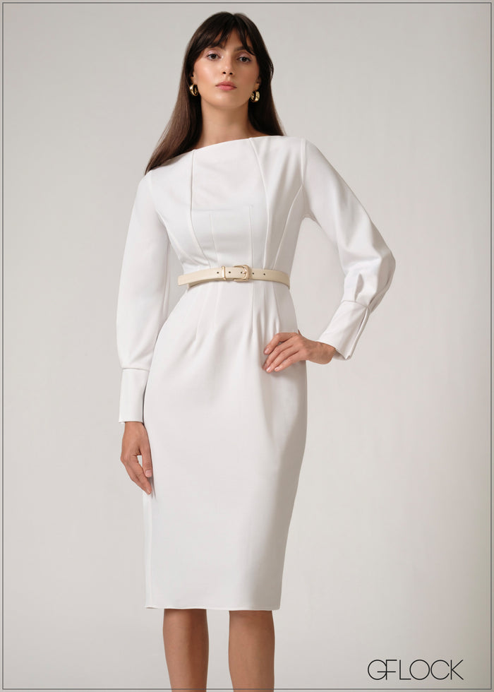 Sleeve Detailed Dress - 250526