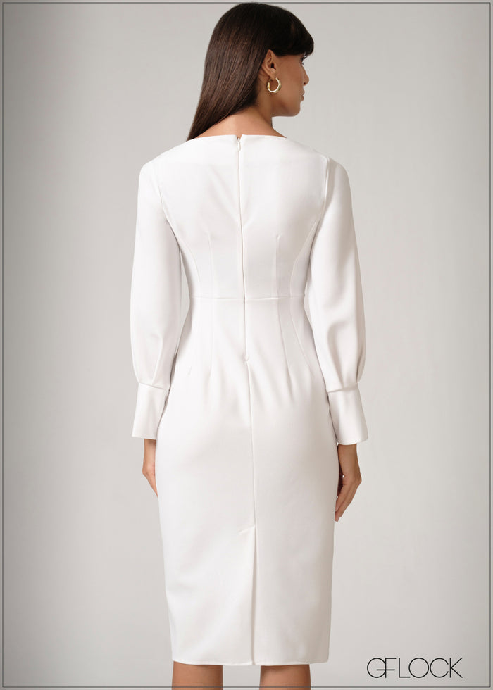 Sleeve Detailed Dress - 250526