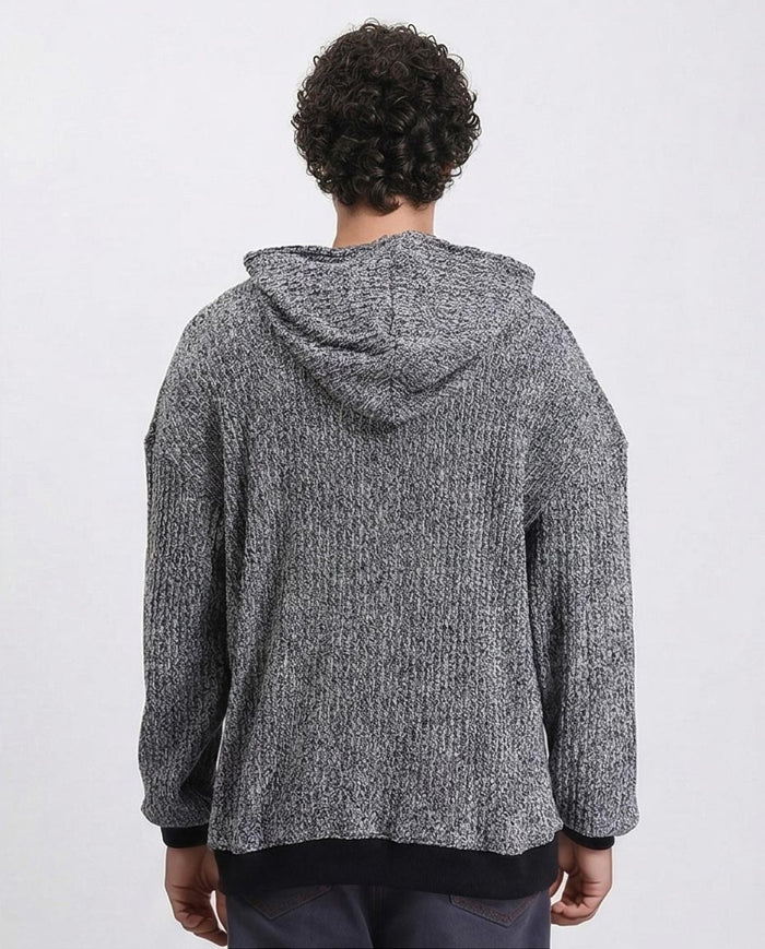 Slip On Casual Heavy Hoodie - Heather Grey - R214872