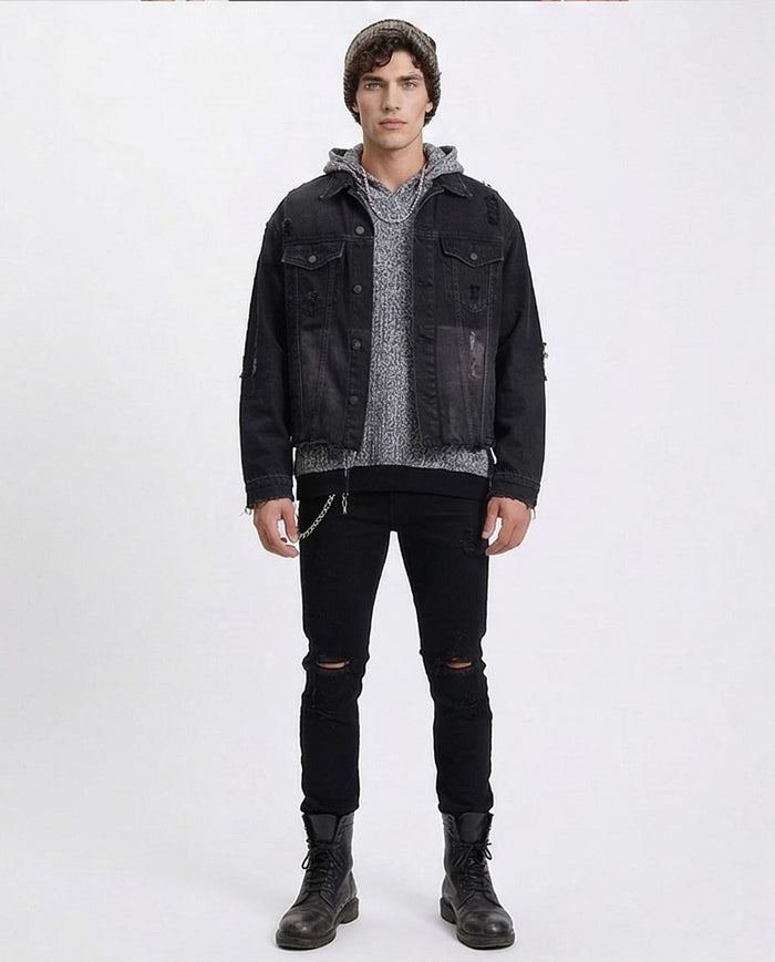 Slip On Casual Heavy Hoodie - Heather Grey - R214872
