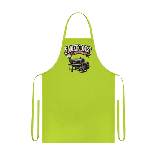 smokeologist master of low & slow bbq apron clothing front product image