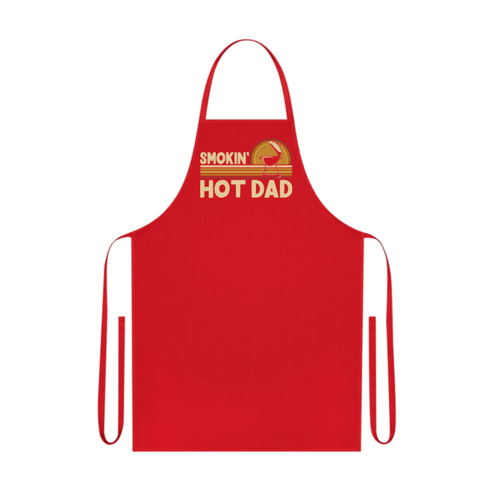 smokin' hot dad bbq apron clothing alternate colour product image