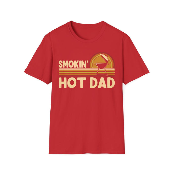 dark chocolate t-shirt with funny dad barbecue design