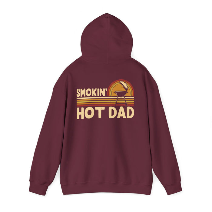 smokin' hot dad bbq hoodie hoodie front product image