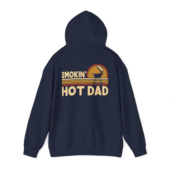 smokin' hot dad bbq hoodie hoodie alternate colour product image