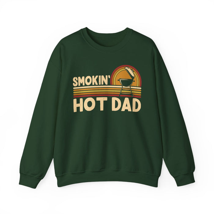 Smokin' Hot Dad BBQ Sweatshirt - funny sweatshirt by Cheeky Business