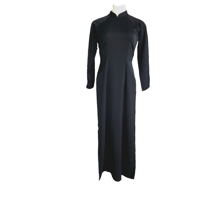 Solid Black Ao Dai Set