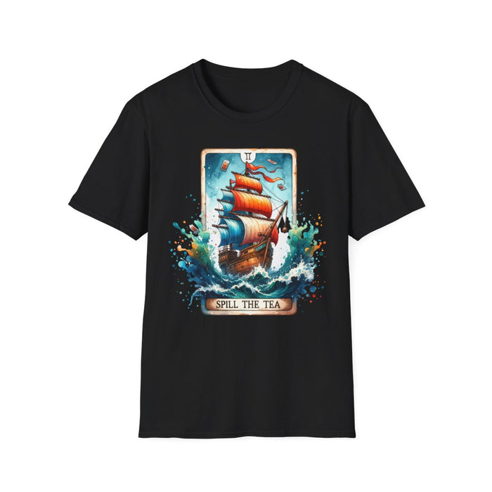 Spill The Tea Tarot Graphic T-Shirt - funny t-shirt by Cheeky Business