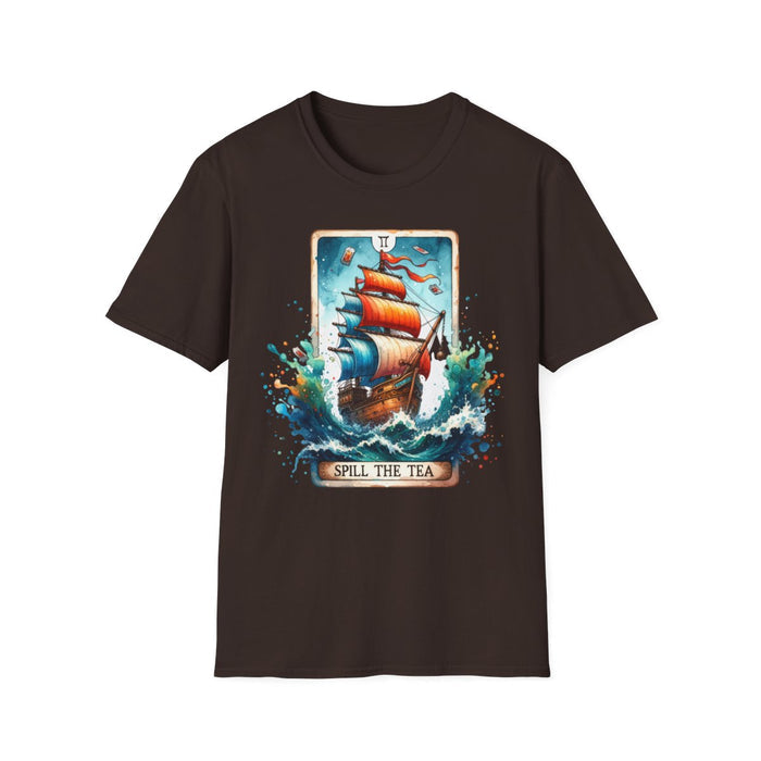 Spill The Tea Tarot Graphic T-Shirt - funny t-shirt by Cheeky Business