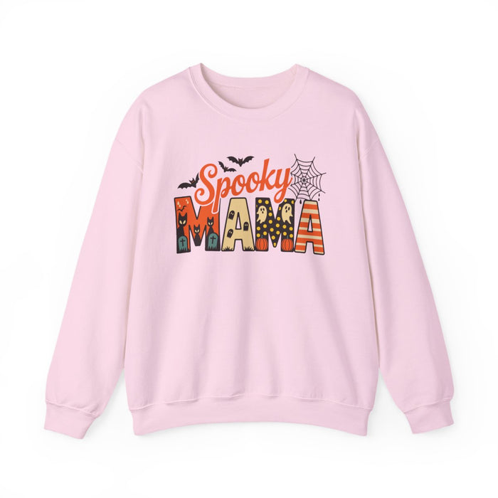sand sweatshirt with spooky mama funny mom halloween graphic