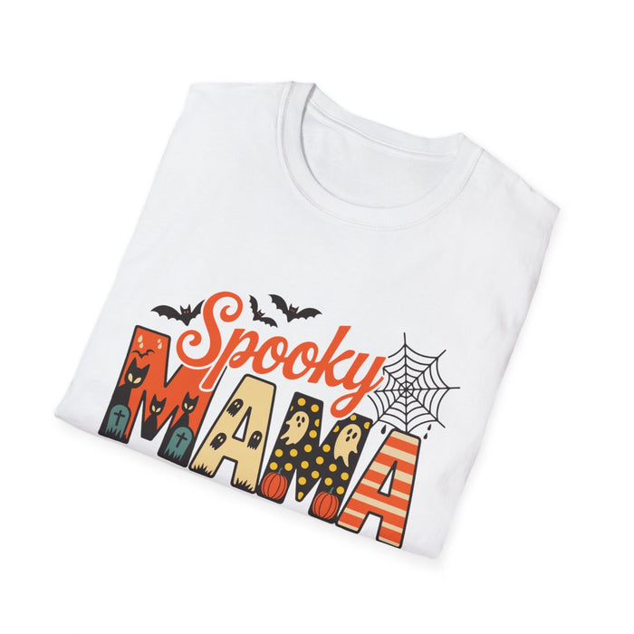 spooky mama halloween t-shirt styled for everyday fall and october wear