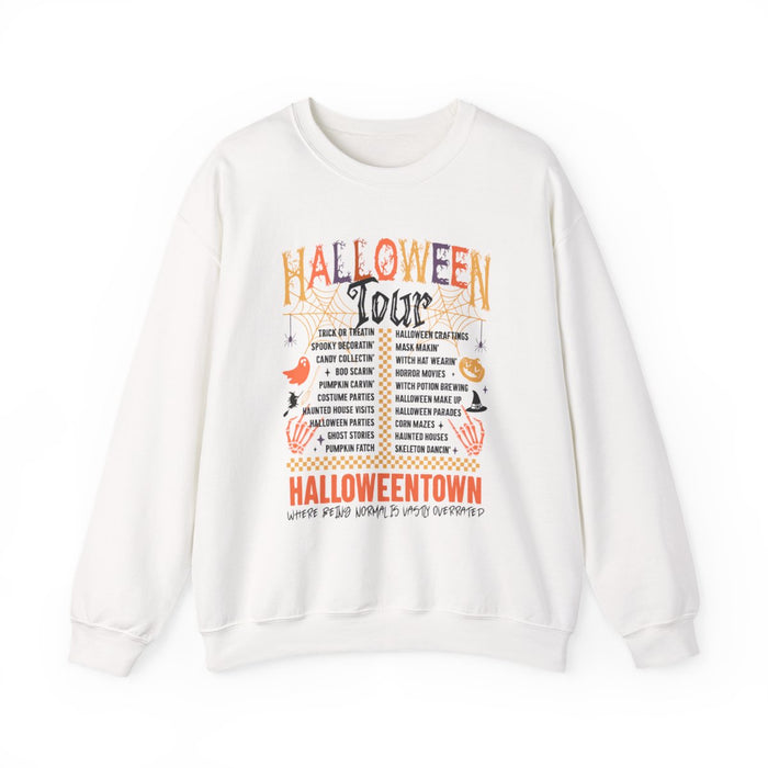 Spooky Town Halloween Tour Sweatshirt - funny sweatshirt by Cheeky Business