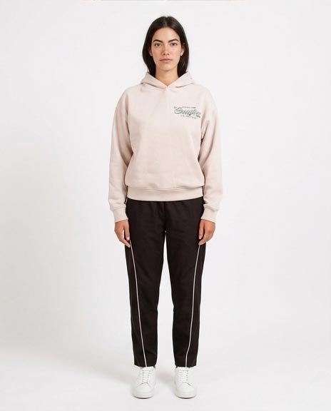 Stone Charming Butterfly Graphic Relaxed Hoodie - R206856