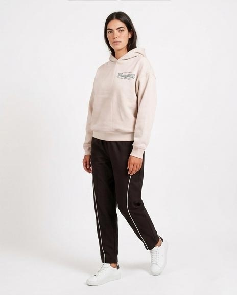 Stone Charming Butterfly Graphic Relaxed Hoodie - R206856