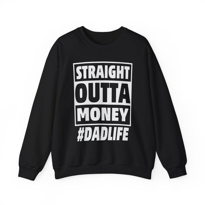 maroon sweatshirt with straight outta whiskey bold graphic print