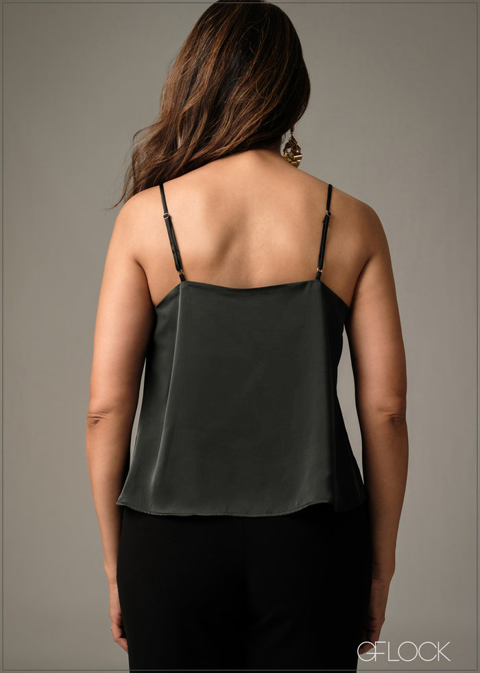 Strappy Cowl Cami Top - 051225