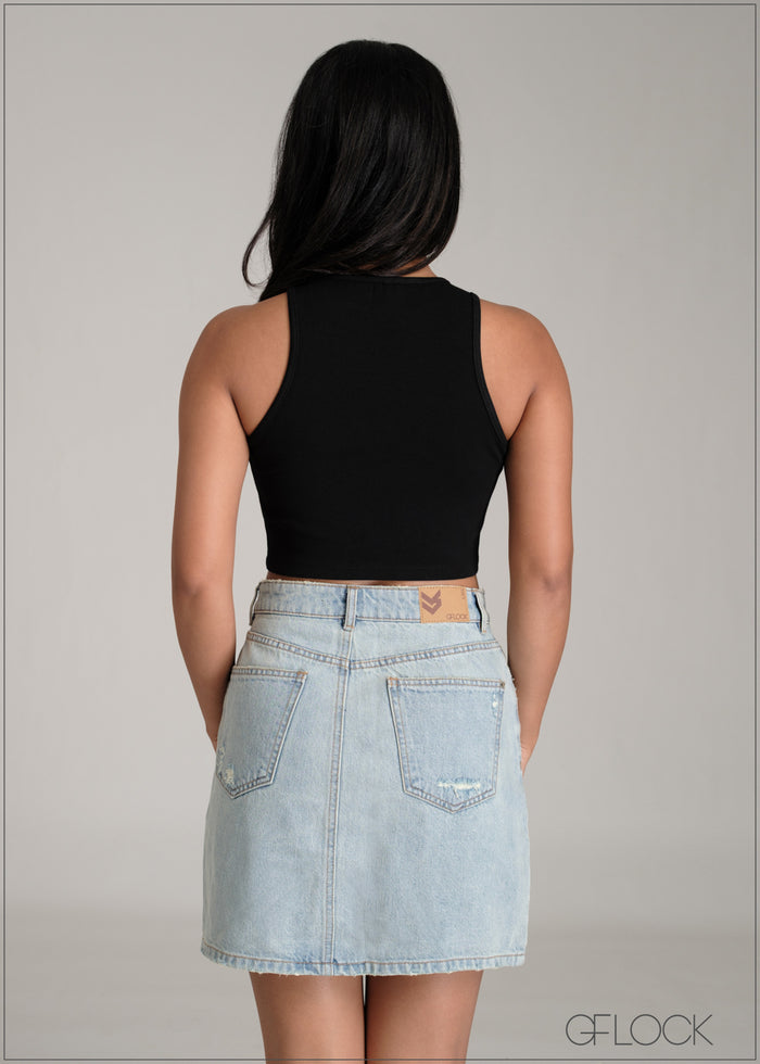Stripe Crop Top - 061225