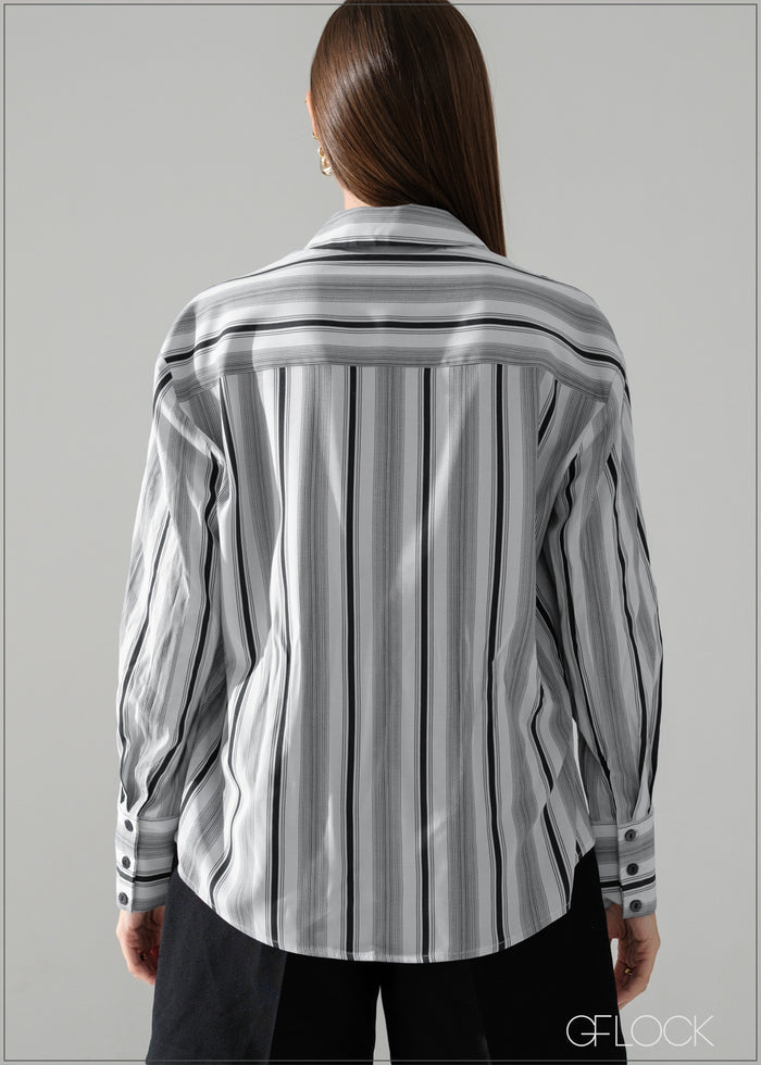Stripe Printed Top - 240826