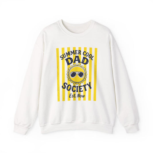 light pink sweatshirt with Cool Dad Society funny dad design