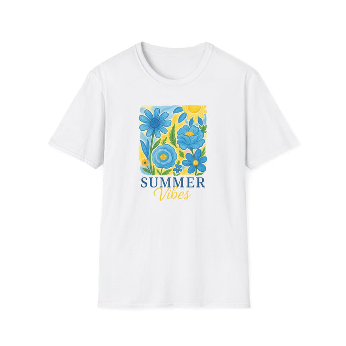 Summer Vibes Floral T-Shirt - funny t-shirt by Cheeky Business