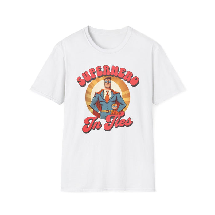 Superhero In Ties T-Shirt - funny t-shirt by Cheeky Business