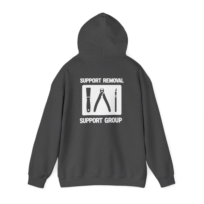 Support Removal Support Group - Funny 3D Printing Hoodie S / Dark Heather gift_idea unique_gift personalised_gift