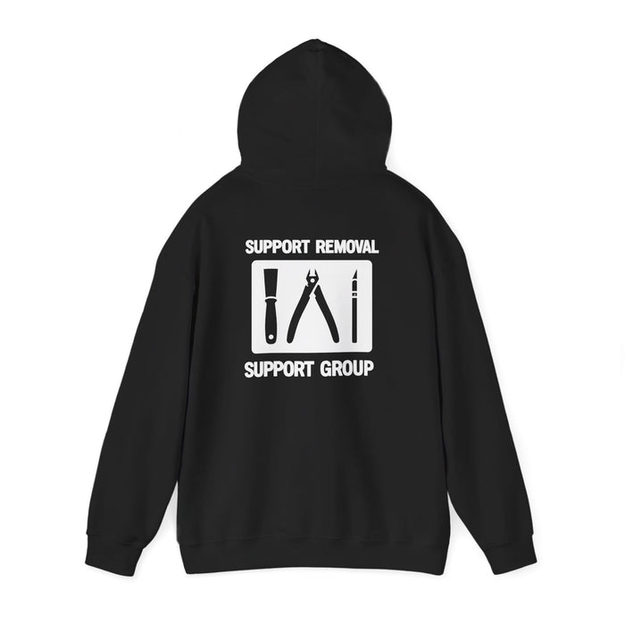 Support Removal Support Group - Funny 3D Printing Hoodie S / Black gift_idea unique_gift personalised_gift