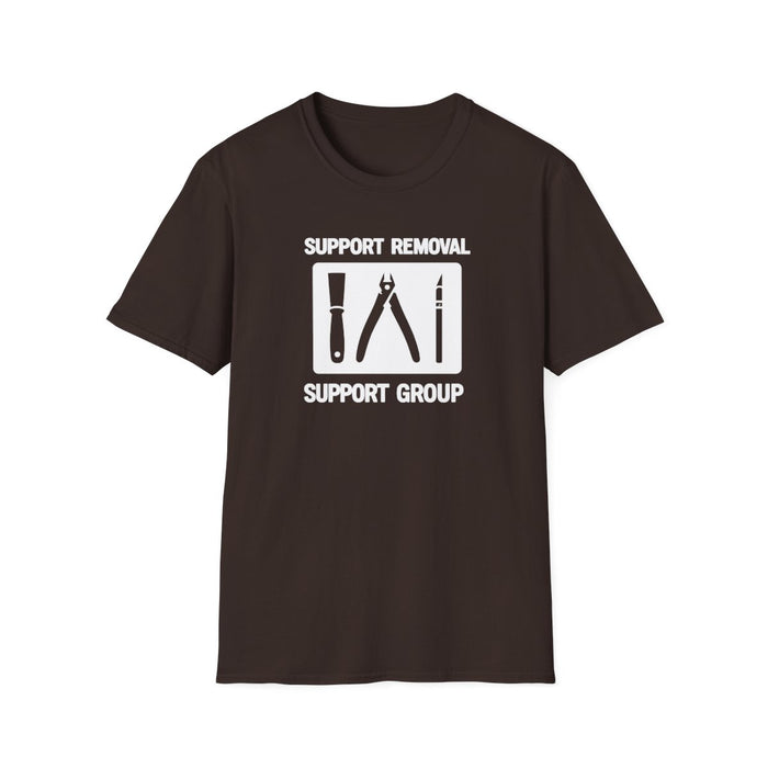 black t-shirt with wrench and pliers support removal design for makers