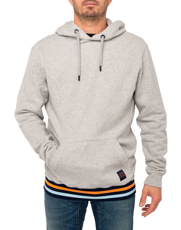 sweat a capuche ltgrey PULLIN en coton
