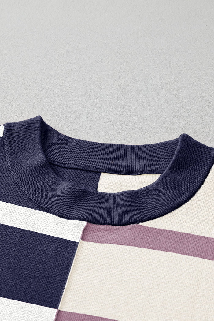 Sweat sur-dimensionné à rayures *