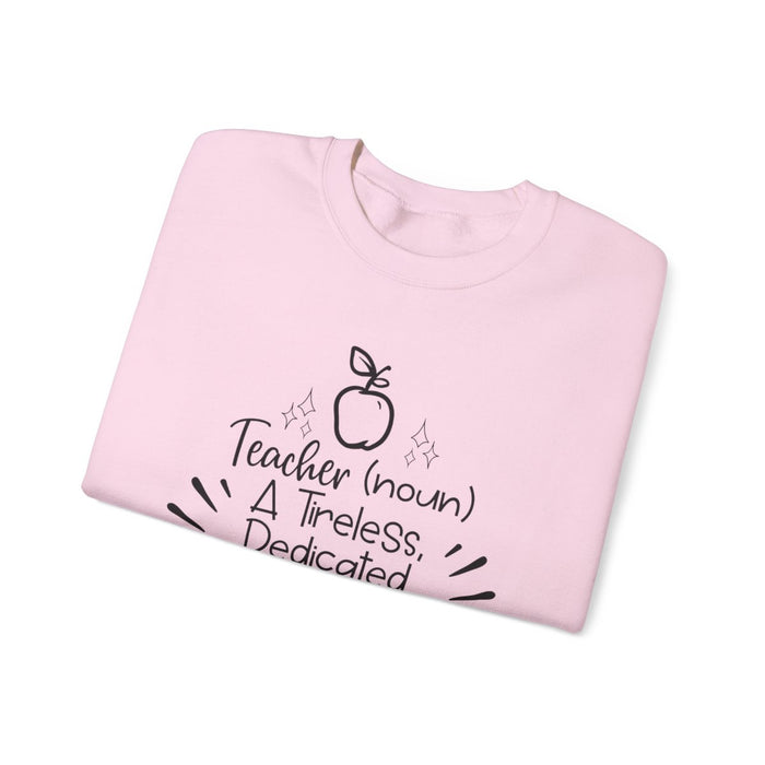 teacher definition sweatshirt shown in multiple colours