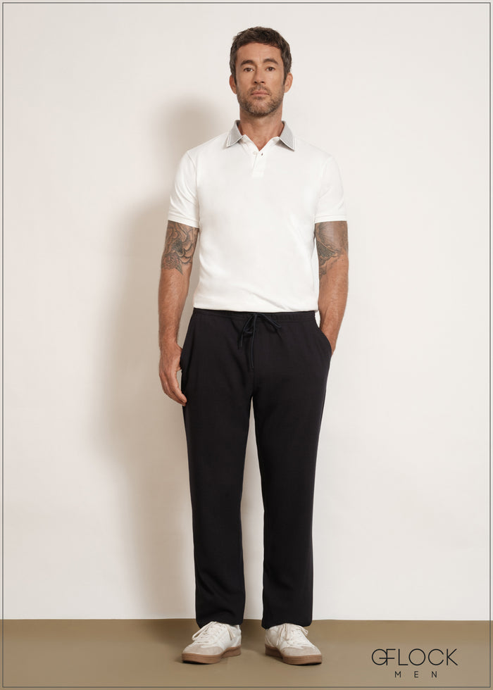 Textured Comfort Trousers - men’s trousers alternate view - GFLOCK Sri Lanka