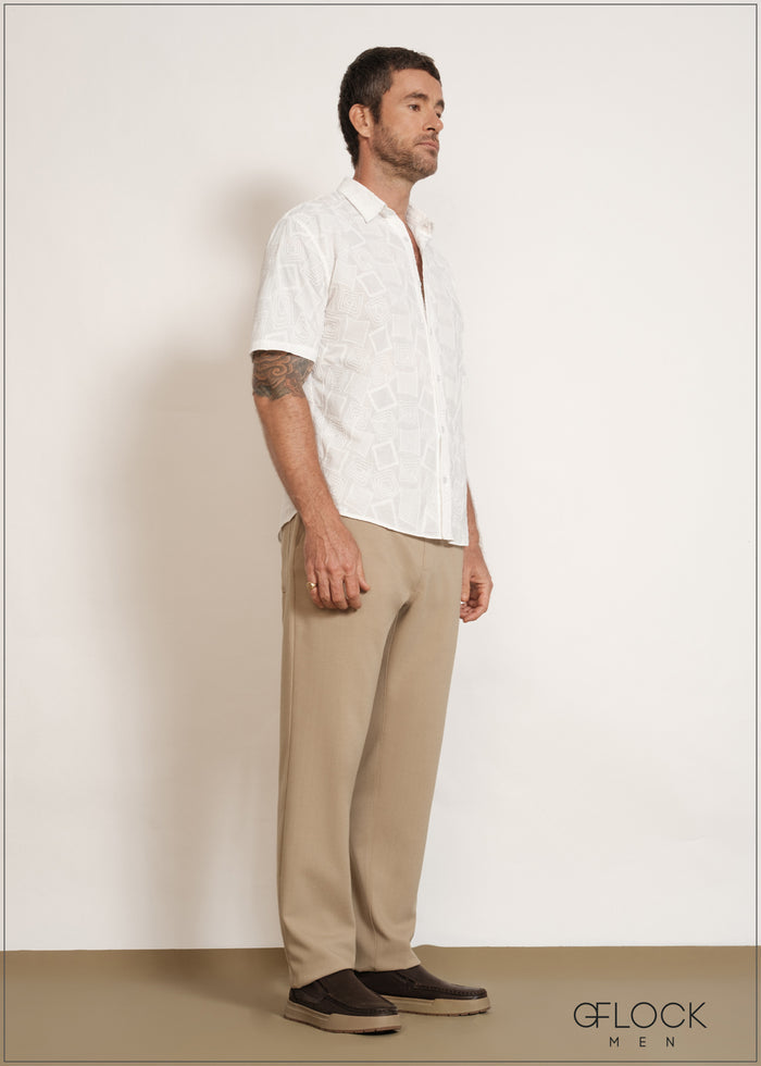 Textured Comfort Trousers - men’s trousers alternate view - GFLOCK Sri Lanka