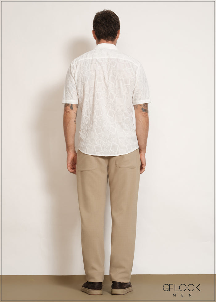 Textured Comfort Trousers - men’s trousers alternate view - GFLOCK Sri Lanka