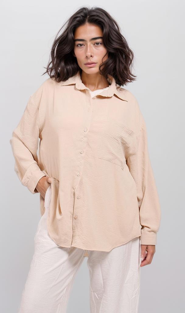 O204331-KNITTED CARDIGAN SET - BROWN